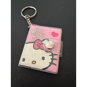 Sanrio Hello Kitty Pink Mini Notebook Keychain Small Memo Pad